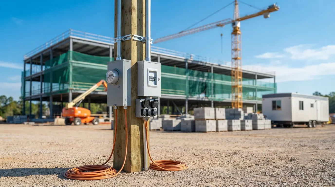 Temporary Power Pole in Clearwater, FL